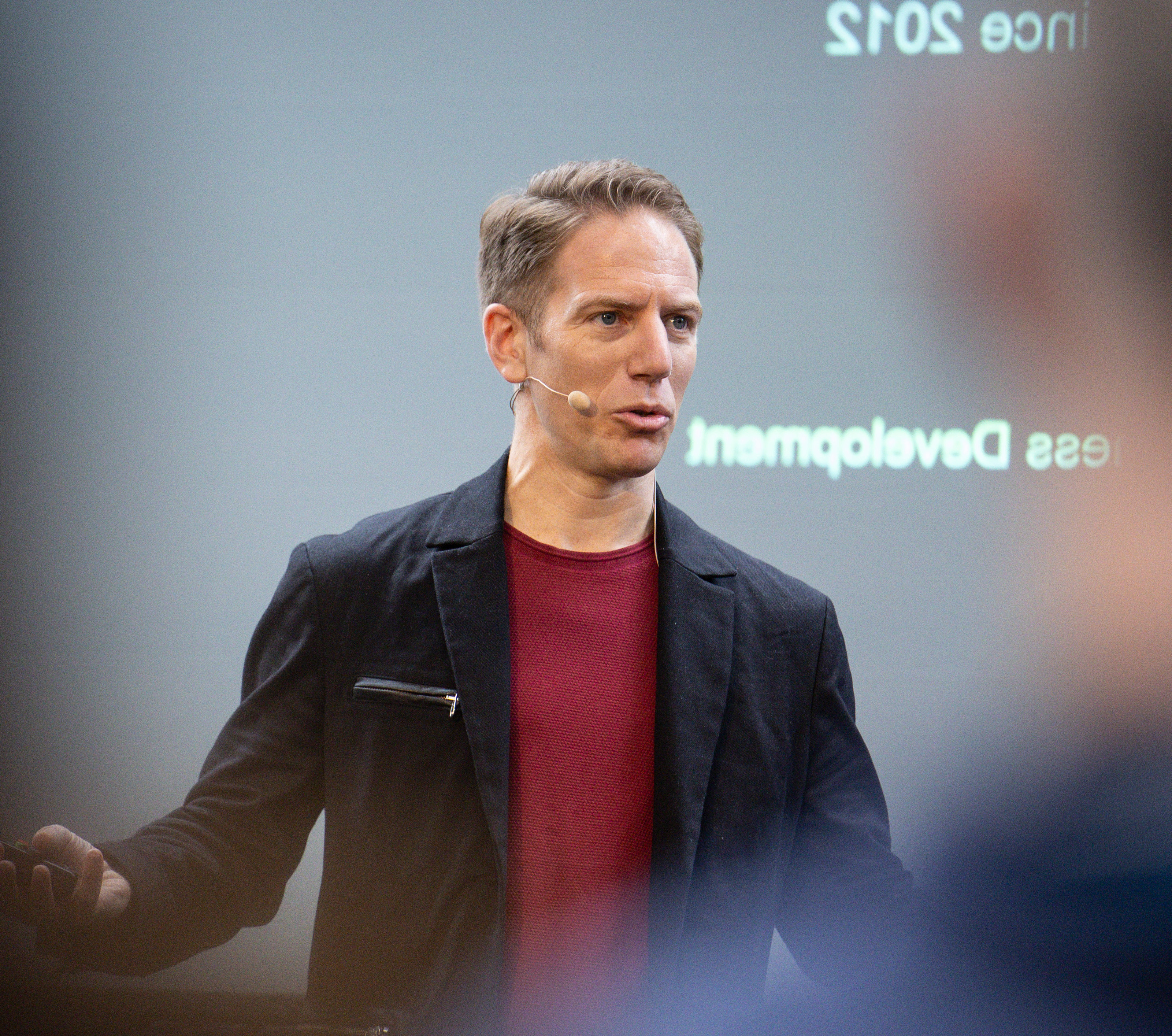 Vincent Jong speaking at an event